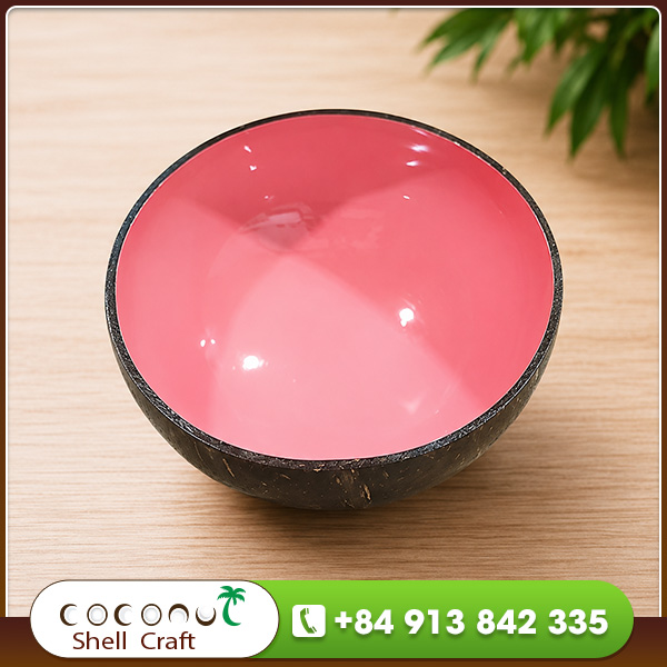 Lacquered coconut shell bowl SM004